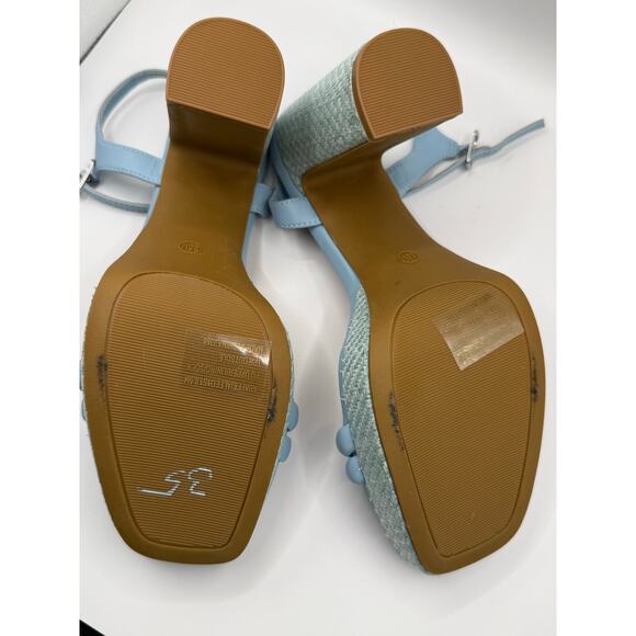 Steve Madden Light Blue Platform Heels – Size 8.5 (New) - Picture 9 of 11